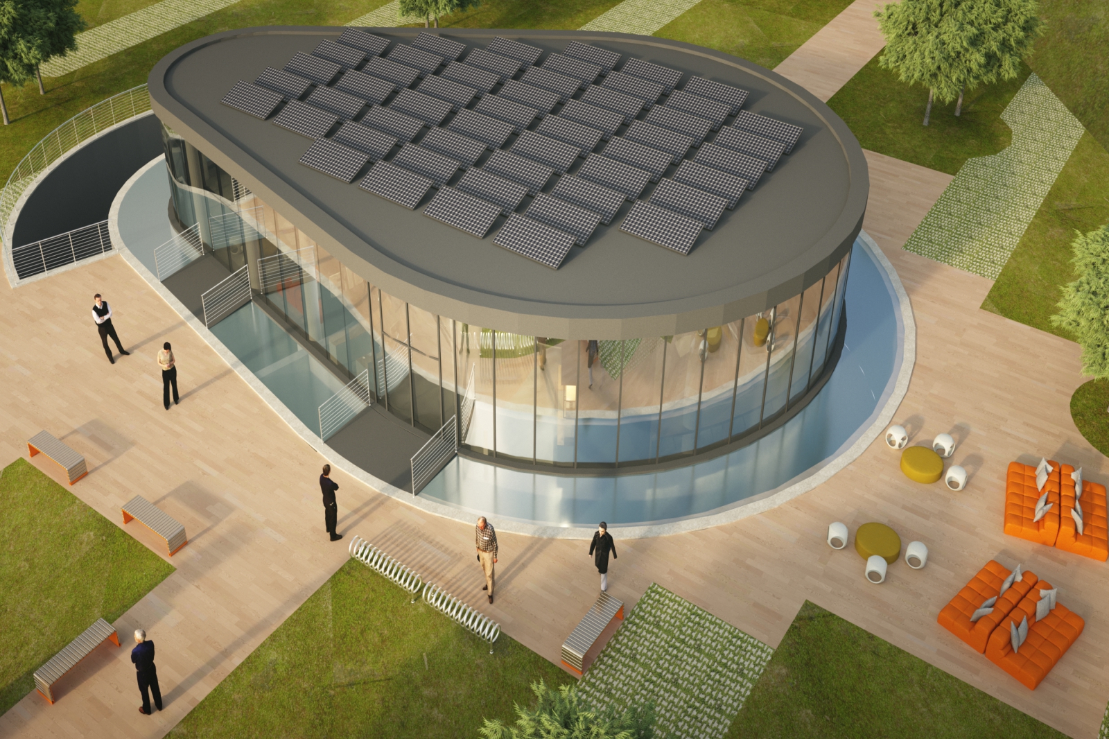 Concorso di idee per la "Realizzazione della nuova biblioteca comunale" -  Comune di Bernate Ticino (MI) - Progetto partecipante