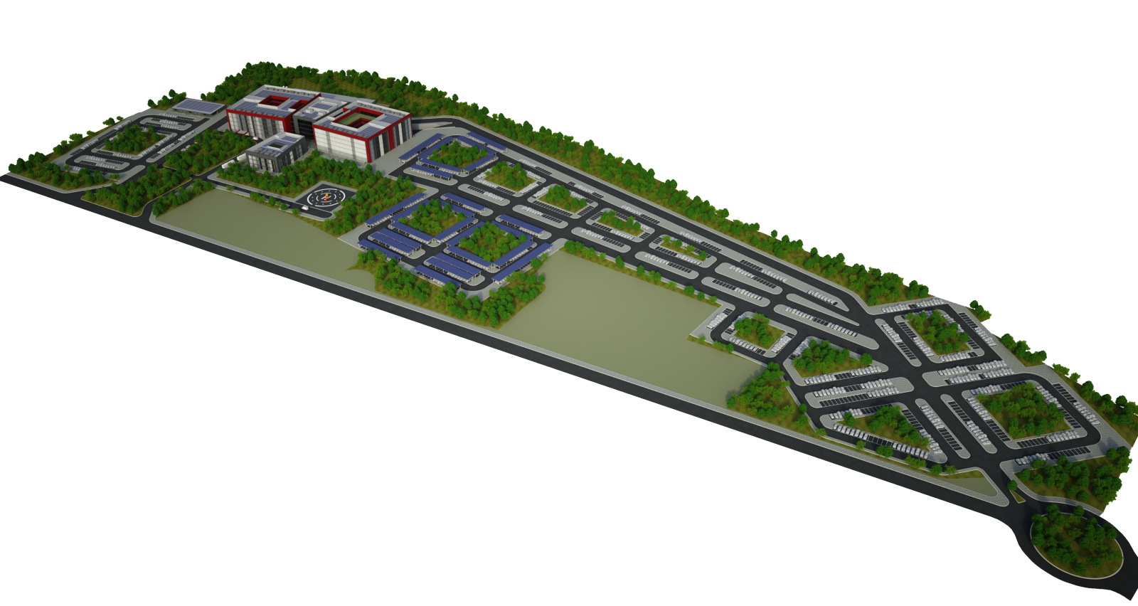 Concorso di idee per il "Nuovo Ospedale di Siracusa" (SR) - Progetto partecipante